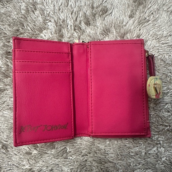 betsey johnson keychain and card wallet - Picture 3 of 4